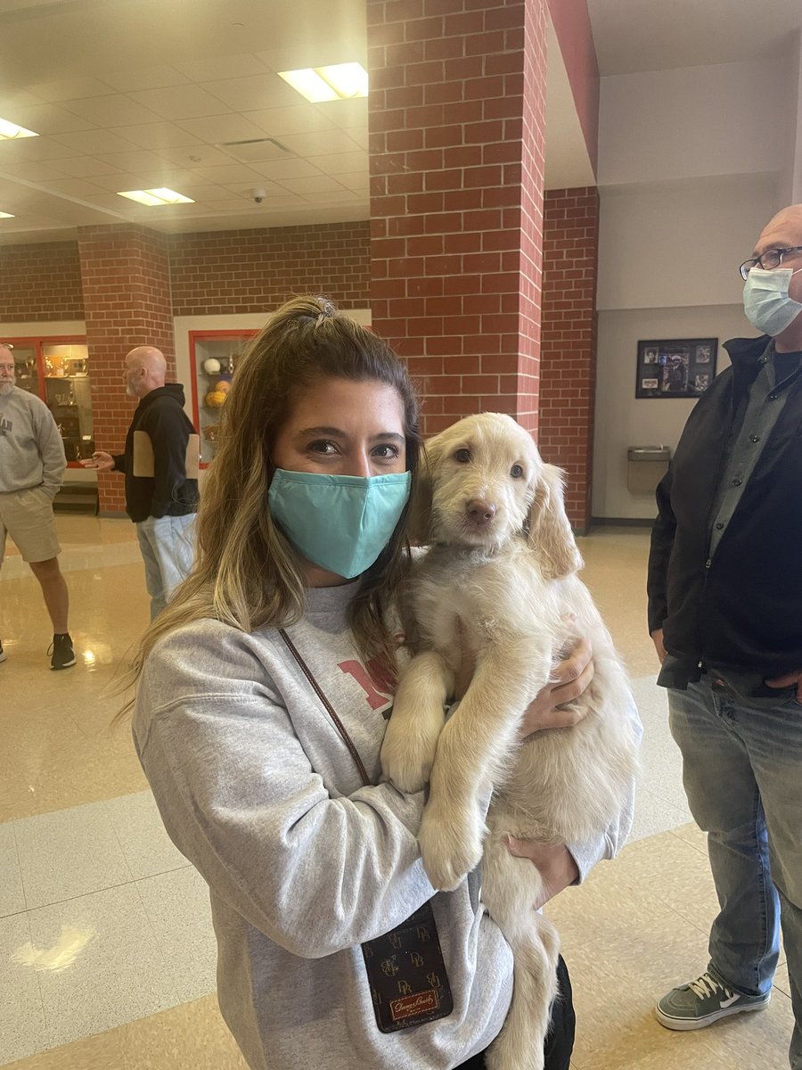 We appreciate the chance to be with, present, and support our colleagues today! Thanks to Four Paws for puppies and <a href="/MHS_Counseling5/">Milford Counseling</a> department for being a part of my family! #dontcallitselfcare #MentalHealthMatters <a href="/Dr_Tyler_Arnold/">𝓣𝔂𝓵𝓮𝓻 𝓐𝓻𝓷𝓸𝓵𝓭</a> @MilfordHsEagles