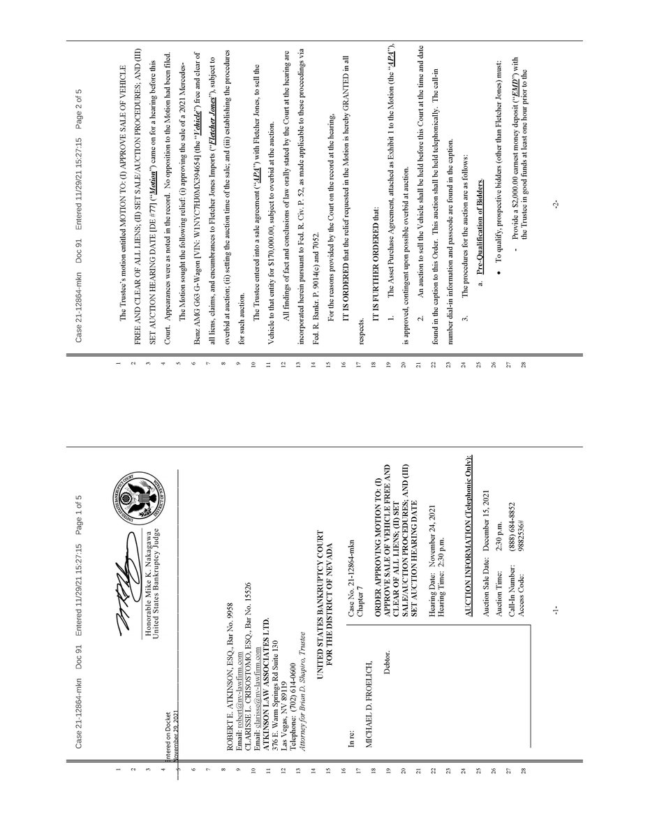 lvshapirolaw's tweet photo. The Sale's Procedure Order has been signed by the Bankruptcy Judge - the sale is set for December 15, 2021 at 2:30 p.m.  The terms are straightforward: a deposit of $2,000.00 and proof that the buyer can close.  The initial overbid is $175K increasing by 1K or more until sold! https://t.co/xmasFRysrn