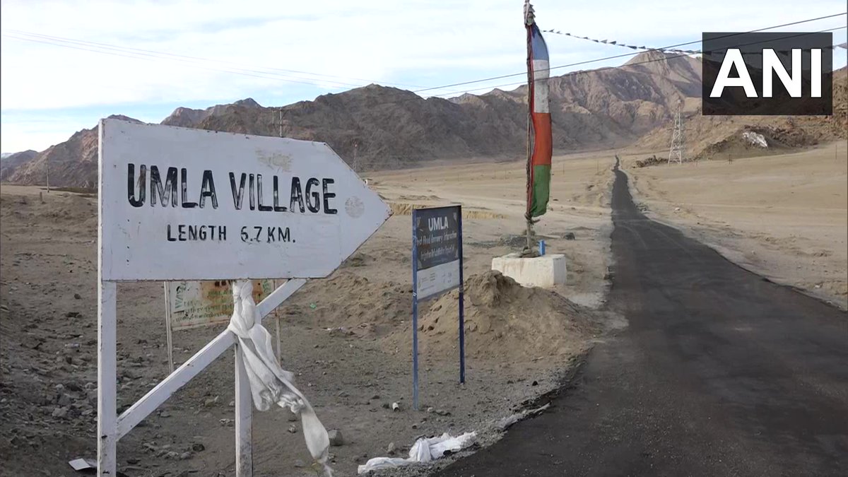 ANI's tweet photo. Ladakh: Umla becomes 12th village of Leh that now has tap water supply in each of its 25-odd households even in sub-zero temperature, under Jal Jeevan Mission

"Earlier during winters, we had no option but to fetch water from streams by breaking ice layer," a villager said y'day https://t.co/cNkPxlBR5M