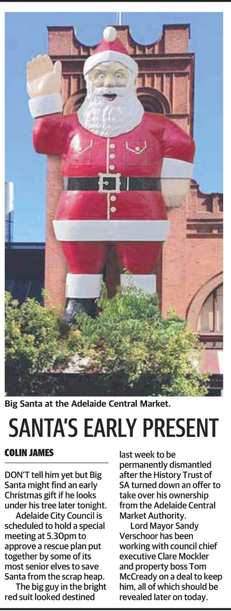 ArmaniZadeh's tweet photo. Watch this space. For the #BigSanta supporters, there might be an early #Christmas gift
#Adelaide #MyAdelaide https://t.co/u0BnPLVoZs