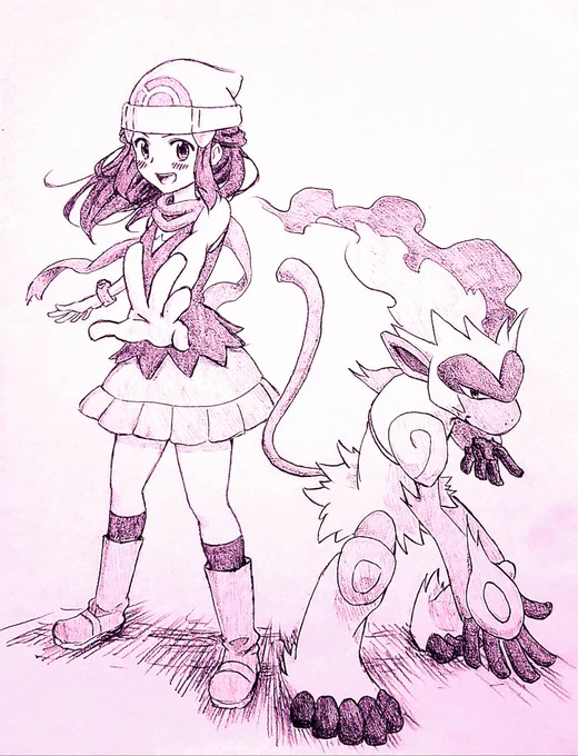 BDSP応援絵。もしまだ不足していれば、サムネに使っていただけると嬉しいです。 