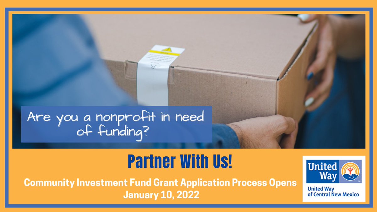 UnitedWayNCNM's tweet photo. ATTENTION LOCAL NONPROFITS -- We offer investments in programs, collaborations with other agencies, and year-round support to help your nonprofit make a bigger impact in our communities.

Learn more about our grants: https://t.co/PvCSSiCy2s https://t.co/ku45Wn2BV3