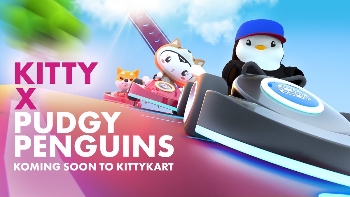 🚨KITTY ALERT 🚨We're super excited to be able to finally announce that @Pudgy_Penguins will be joining the KittyKart crew! Koming Soon...

#KittyVerse #KittyKart $kitty #KittyInu #P2E #NFTs #NFTart
$kitty #pudgypenguins