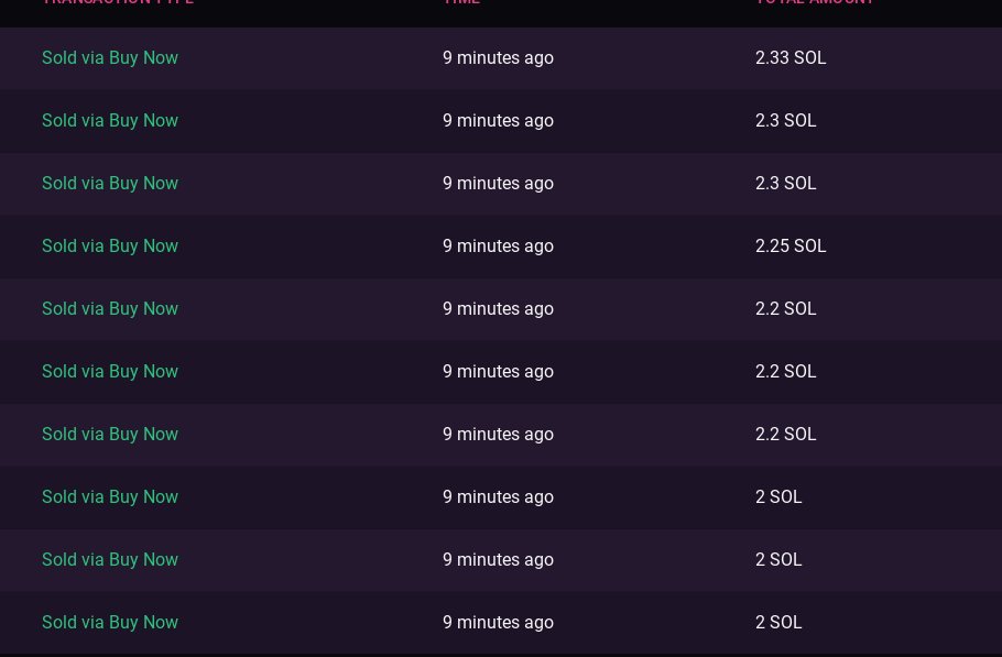 SOL_CryptoGamer's tweet photo. Yoo who's sweeping all the @MobMonkiez off the floor ? 👀
24 sales in the last 15 minutes. 🤝 https://t.co/xklgRCBhOj