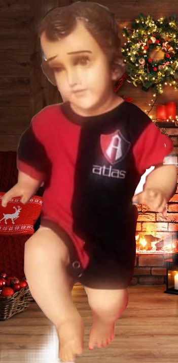 Comparte este Niño Dios de la suerte 🔴⚫️🙏🏼 <a href="/AtlasFC/">Atlas FC</a> <a href="/ProfeAtlas/">El Profe Atlas</a> #NavidadRojinegra