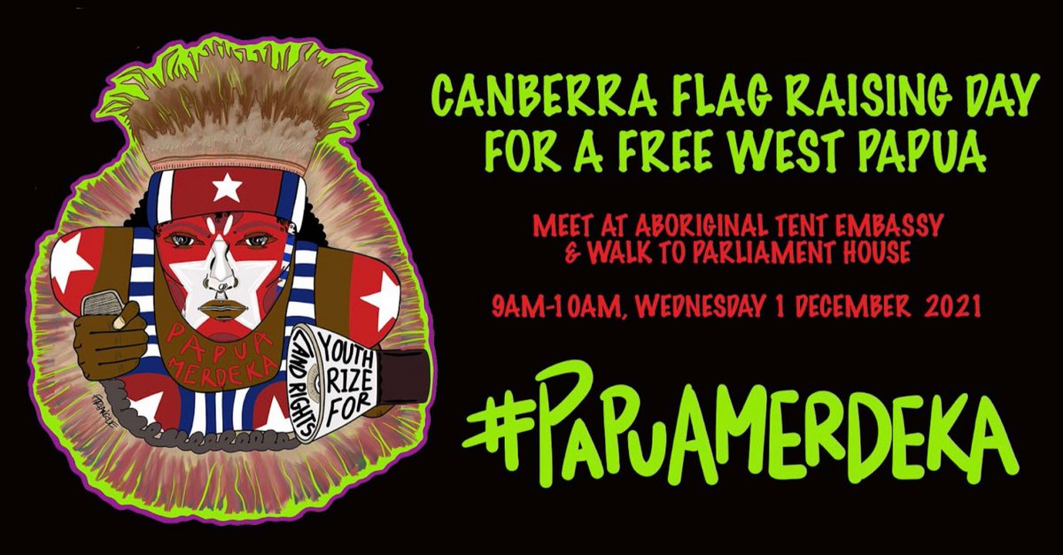 YoungsolwaraP's tweet photo. If you're in Canberra, Australia, you can join the gathering the event. Please refer to flyer for details.
#OurMorningStar #FreeWestPapua #PapuaMerdeka https://t.co/lmsKOB6XhR