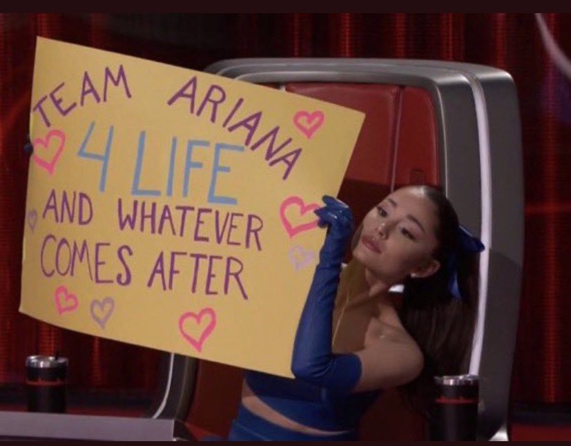 caughtupinari's tweet photo. @ArianaGrande @NBCTheVoice !!! https://t.co/xAn3OMLPED
