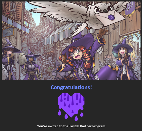 OMG IT HAPPENED!!!
Huge thanks to everyone for the unbelievable support!! I wouldn't be here without you ♥️  

Come join us tomorrow at 11 am ET for our FIRST OFFICIAL <a href="/Twitch/">Twitch</a> PARTNER STREAM!!
24 hrs?? 👀