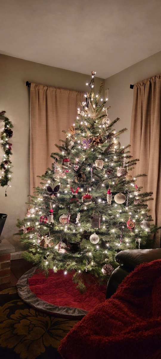 becky2175's tweet photo. My living room tree is done🎄 https://t.co/Doh5QUOsLJ