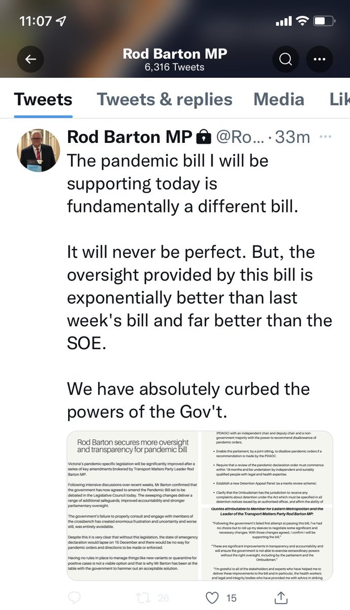 SaysBlueVelvet's tweet photo. #RodBarton #Andrews #Melbourne #Victoria #DictatorDan #springst #auspol https://t.co/n5CIUCLJHp