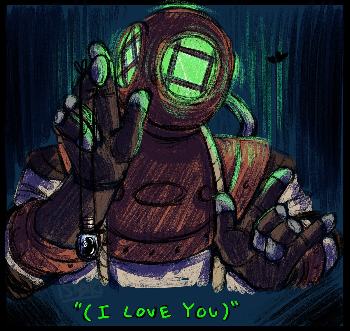 _EldritchAdept_'s tweet photo. It Pt. 2

He's not able to verbally speak so he mostly uses gurgling, or ASL (what little I know)

#Bioshock #BioShock2 #ArtistOnTwitter #myoc #originalcharacter https://t.co/GpcZeB2xbV