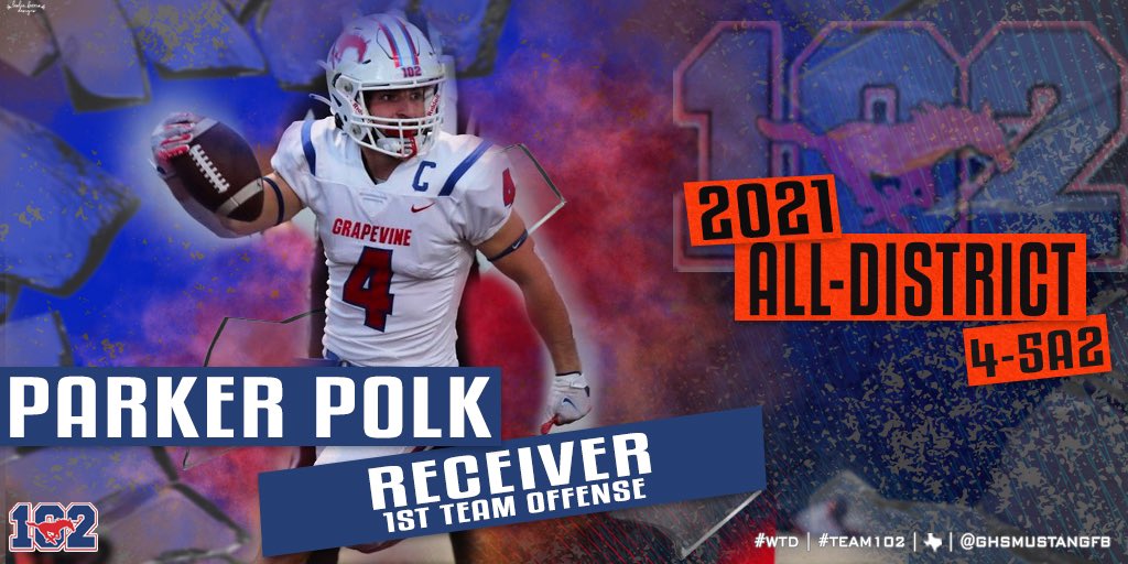 GHSMustangsFB's tweet photo. Congratulations to the following Team 102 Mustangs for being named to 4-5A2 1st Team All District Team 

@MasonTrav71 
@parkerpolk4 
@JDRiceMusic 

#WinTheDay 

@CoachA_GHS https://t.co/Nt9tAY1vTz