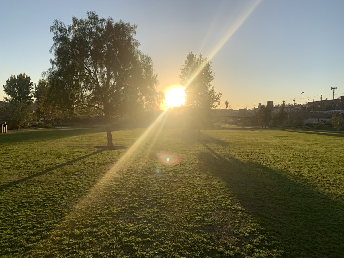LA State Historic Park (<a href="/LASHP/">Los Angeles State Historic Park (LASHP)</a>) at sunset. #nofilter #jjabrams #lensflare #mydayinla
