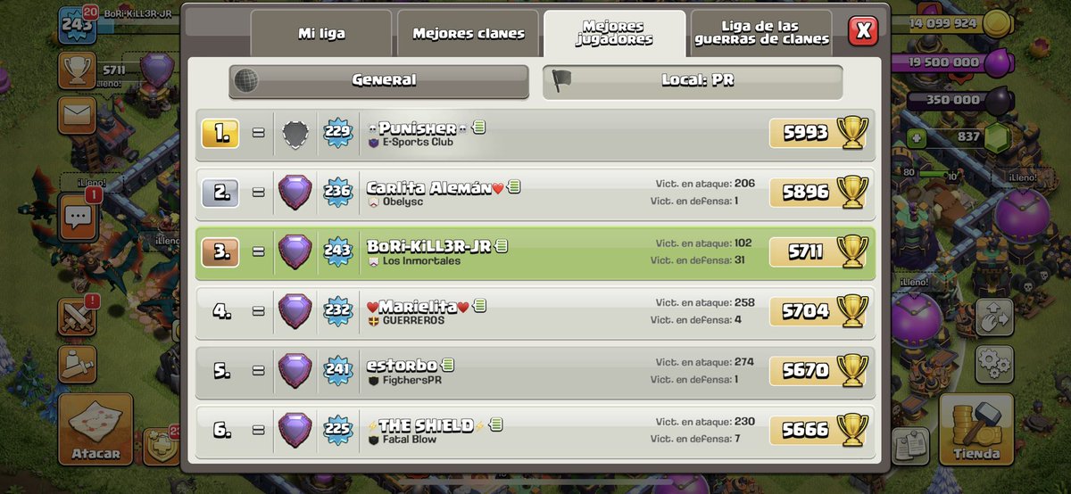 2 semanas solo en leyenda para un top 3 de  🇵🇷. Nada mal vamos a por la próxima con todo💪🏽🔥🔥