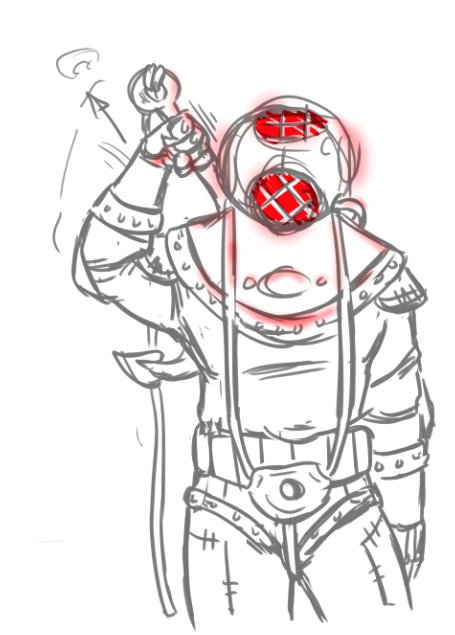 _EldritchAdept_'s tweet photo. It Pt. 3

Similarly to the big daddies in BioShock, it uses 3 colors to indicate mood, and he's got an emotional hair trigger.

- green: friendly/positive
- yellow: inquisitive/neutral
- red: enraged/animosity

#BioShock #BioShock2 #ArtistOnTwitter
#myoc #originalcharacter https://t.co/7qleLQdXk7