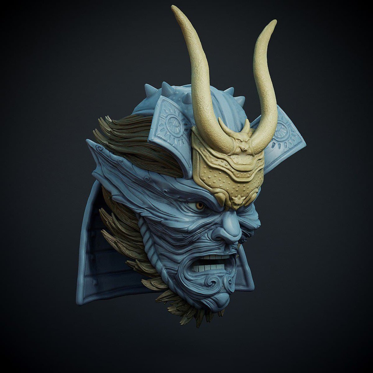 yokai_money's tweet photo. It has taken time, yes. 
But; the Yokai Mask ascension event, and much more.. is coming soon

this armored demigod is breathtakingly detailed🔥 https://t.co/D5tqyQv3eB