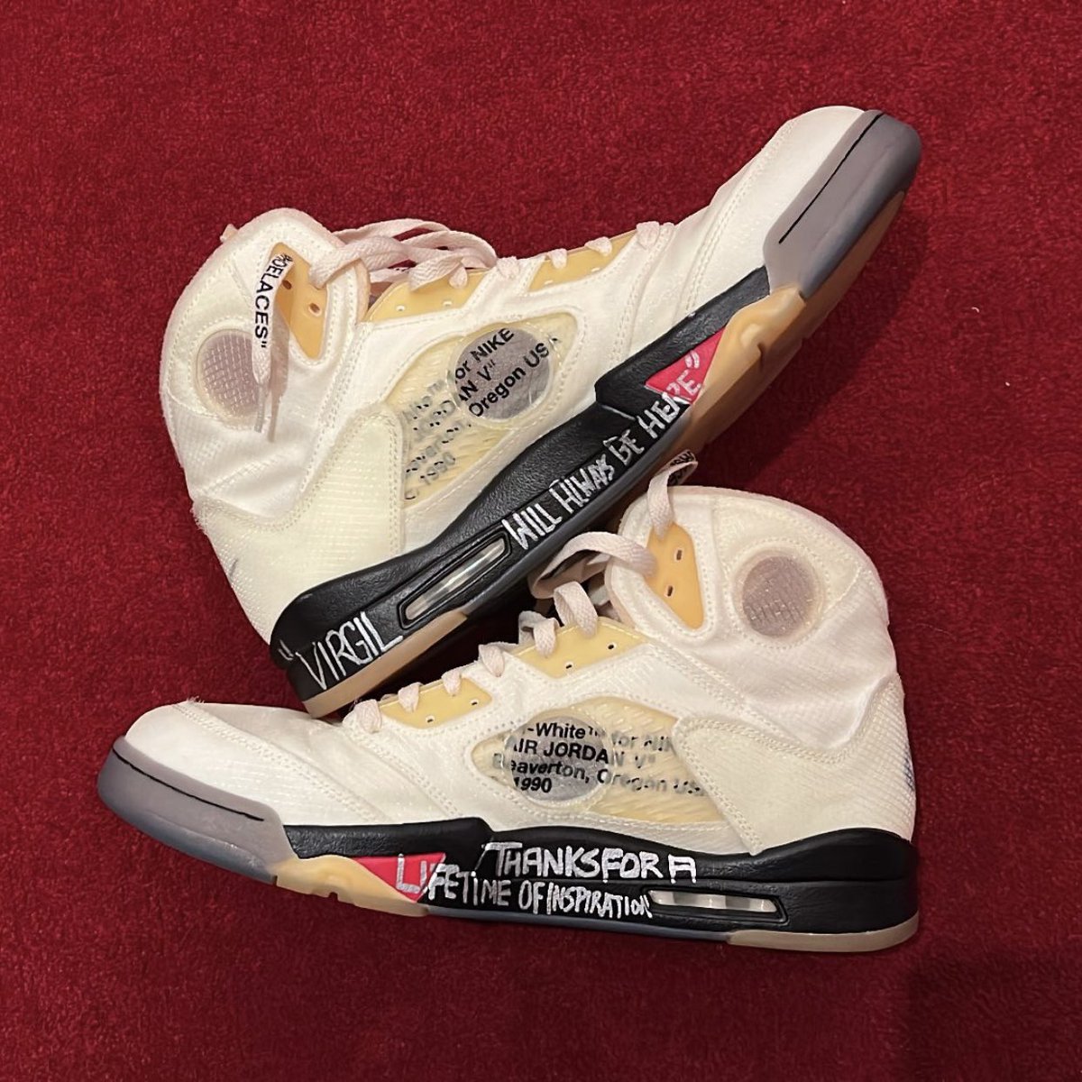 nicekicks's tweet photo. “VIRGIL WILL ALWAYS BE HERE” 

P.J. Tucker’s tribute to Virgil Abloh 🕊 https://t.co/qSLkhLAmQF