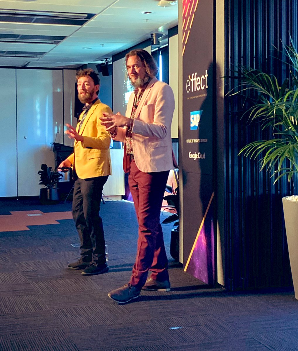 Ha_Tanya's tweet image. Dealing with the unexpected is a really useful skill during a pandemic! Tane and Will from @future_crunch crunch the future at @SAPANZ #InnovateWithEffect
