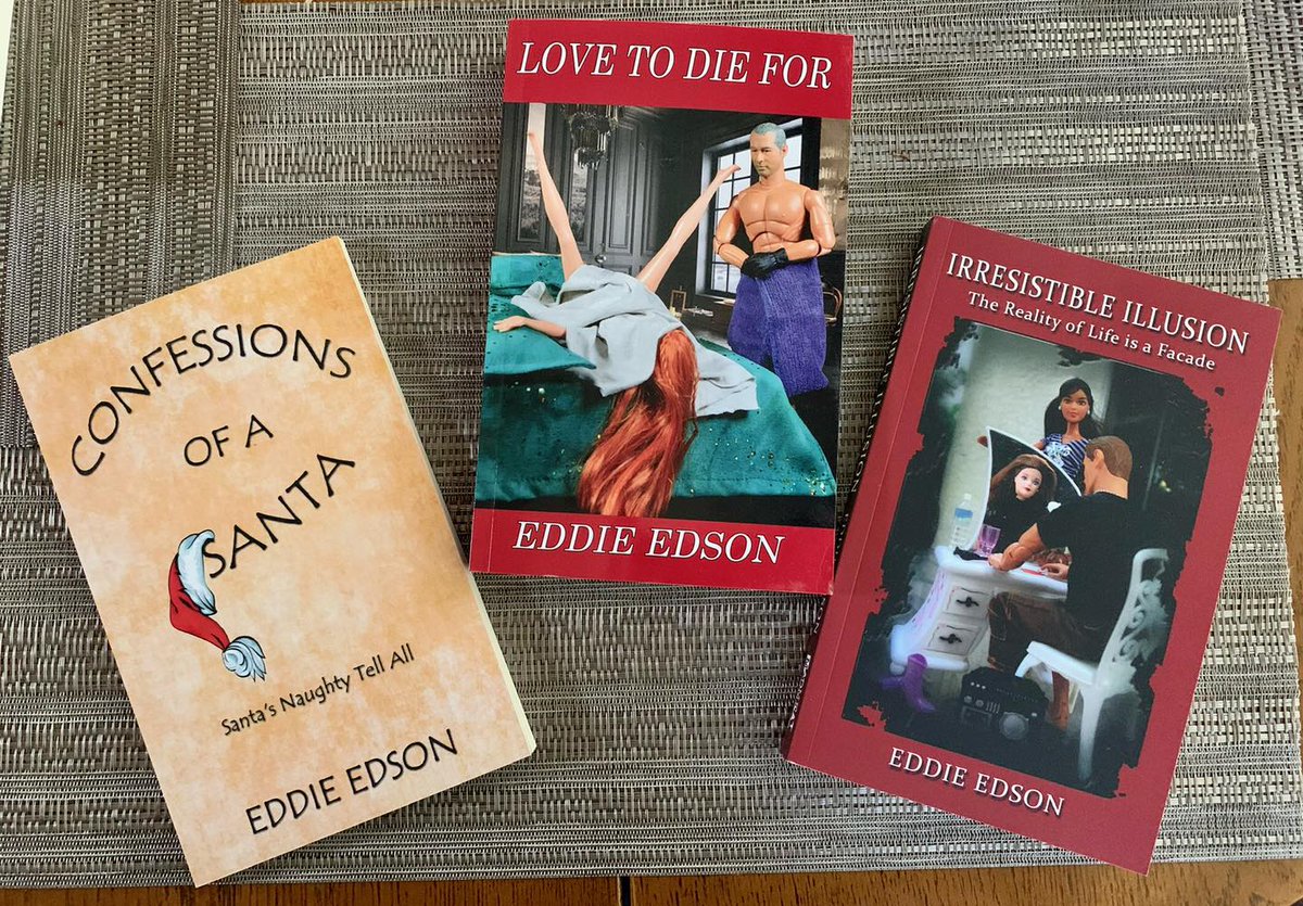 MadMeatArt's tweet photo. Support small businesses, artists, and independent authors this holiday season! 🎁

All 3 erotica novels by Eddie Edson, Confessions Of A Santa, Love To Die For and Irresistible Illusion are available through Amazon OR at the @EroticMuseumLV! 

#EroticFiction #Erotica #Literotica https://t.co/MQuuBo9hp3