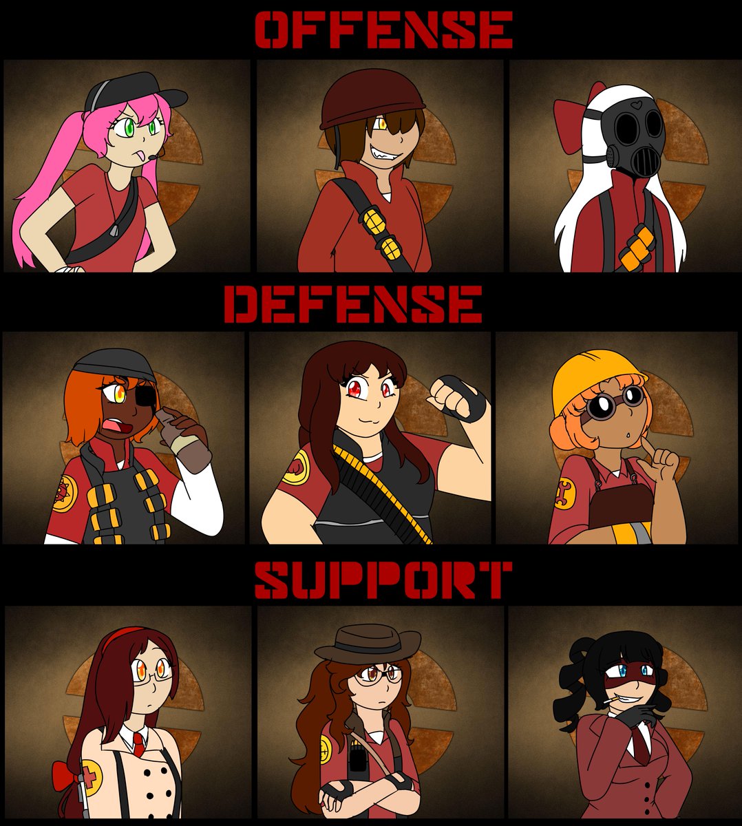 _dolce_whimsy_'s tweet photo. tf2 BUT GET THIS!!!!!! they're all cute anime girls!! #tf2 #teamfortress2 #anime https://t.co/vIgWDtXUJN