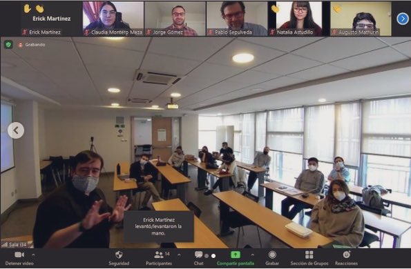 redmatriz's tweet photo. Por cierto, el sábado pasado tuvimos visita en el curso de #GobiernoAbierto para el @MGPP_DII de @IndustrialesUCH: el equipo de la @CIyT_gob liderada por su secretario ejecutivo Pablo Sepúlveda, Claudia Montero PoC para @opengovpart y Jorge Gómez @GobAbiertoCL #OGPChile #OpenGov https://t.co/deGqsHI3DF