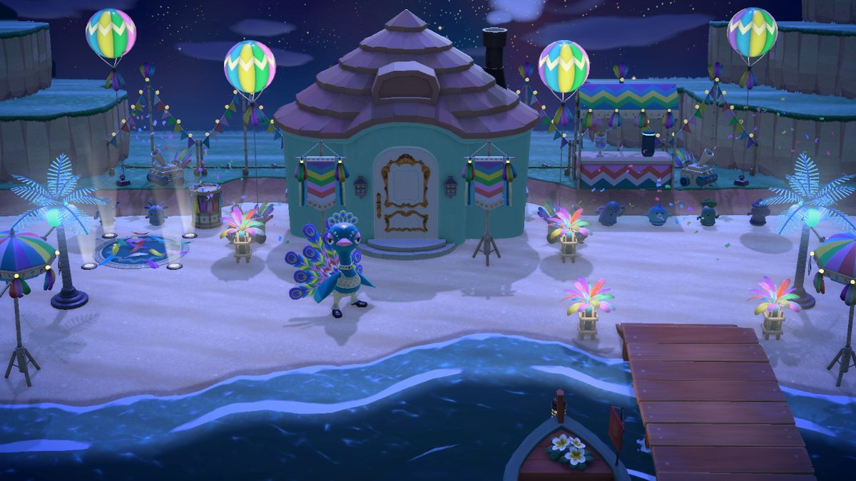 AmandaRuthAC's tweet photo. Pavé's dance central was my 30th Happy Home Paradise design! It had to be done.

#happyhomeparadise #acnhhhp #acnhpave #pave #acnhupdate #acnhdesigns #AnimalCrossing #ACNH https://t.co/nxY0Po6pby