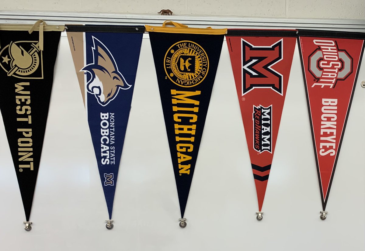 ColumbianBio's tweet photo. “The pennants were hung on the board in 102 with care”. Thanks TC Bio Alum for the pennants… Love sharing your successes. #TCBio https://t.co/SfzldFRnU6