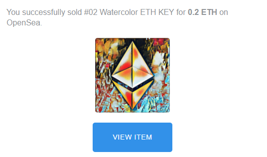ATheDigitalPen's tweet photo. #2 Watercolor ETH KEY #NFT SOLD! Muchas gracias #ETHfan DC702D. For the #ETHsupporters and #ETHfans, 8 #ethkeys #NFTs with floor price of 0.1 ETH still available:
https://t.co/eydllP1esL
#ethkeyscollection #eth #nftcollector #nftart #NFTCommunity #ethereum #OpenSeaNFT #Opensea https://t.co/ejhCpWpMuS