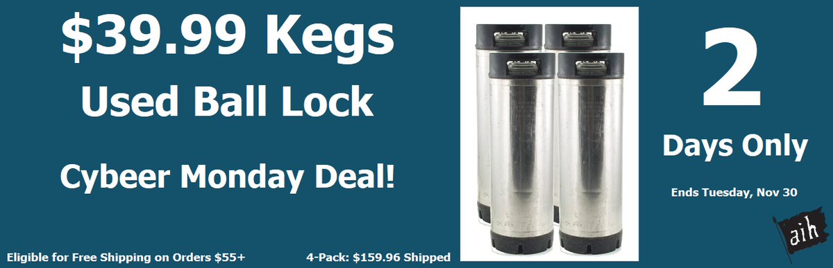 $39.99 Used Ball Lock Kegs!

bit.ly/BallLock

Eligible for Free Shipping Over $55

#Homebrew #Keg