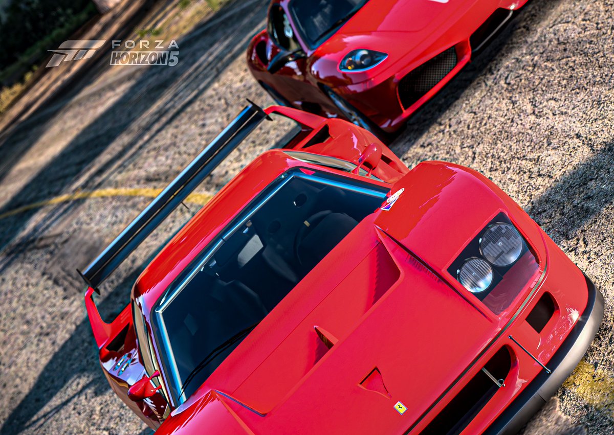 CONJOHNGaming1's tweet photo. Legends that'll never die! 

#F40 #430scuderia #ForzaHorizon5 https://t.co/BbTucaSIoX