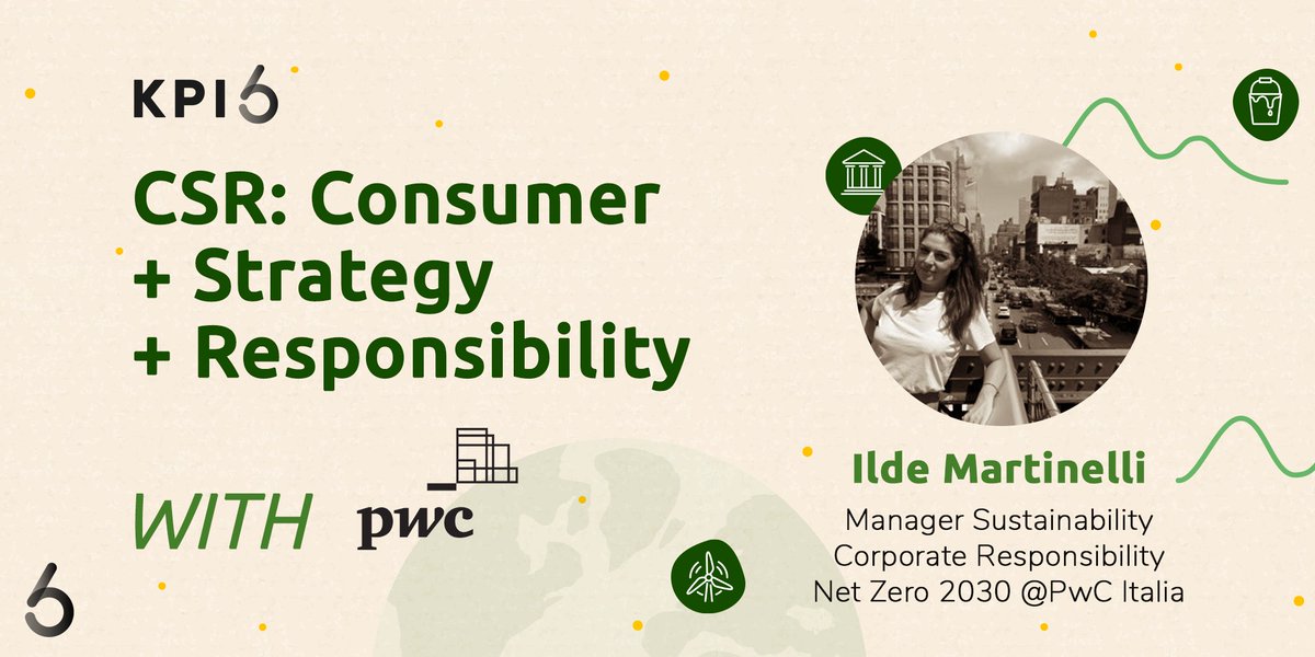 💡#CSR: #Consumer + #Strategy + #Responsibility💡
Ilde Martinelli, Sustainability &amp; Corporate Responsibility Manager <a href="/PwC_Italia/">PwC Italia</a>, sarà ospite nella nostra roundtabl
#pwc #esg #csr #sustainability
➡️hubs.la/Q010hHGM0