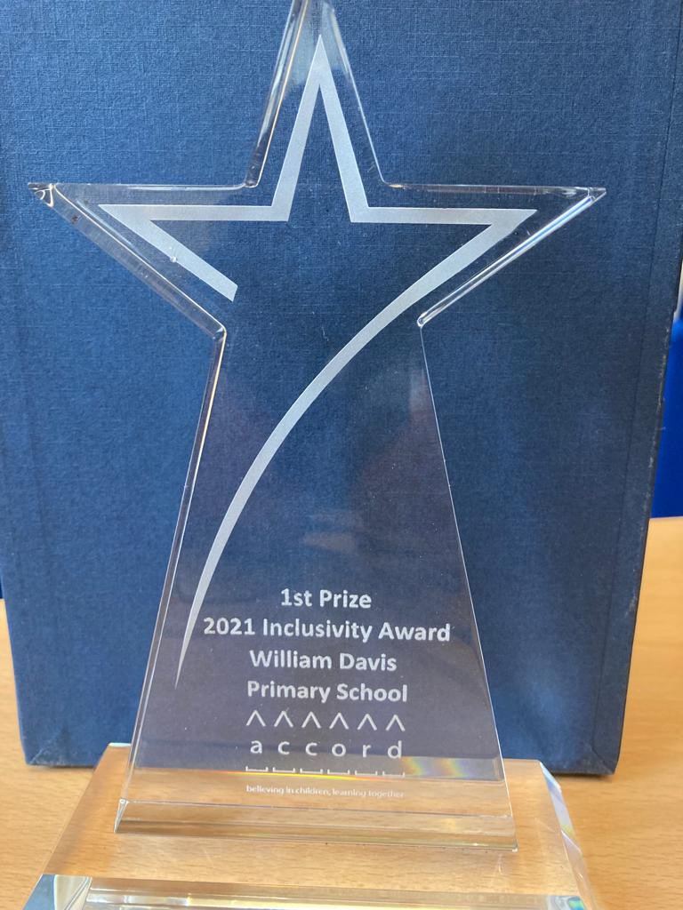 William Davis is celebrating our Accord Inclusivity Award which acknowledges our work to become a restorative school community.           
Thank you to the whole staff team and William Davis community.
