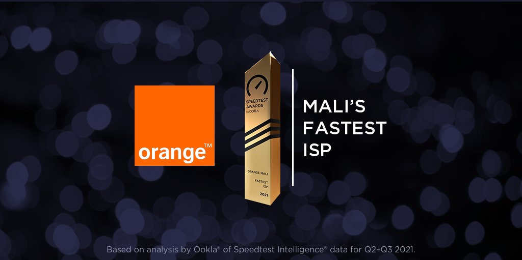 SpeedtestAwards's tweet photo. Congratulations to @Orange_Mali & @orangeafrica Mali's Fastest Fixed Network. @BrelotteBa
https://t.co/mTitg1vfBN https://t.co/RFCfL2XvAn