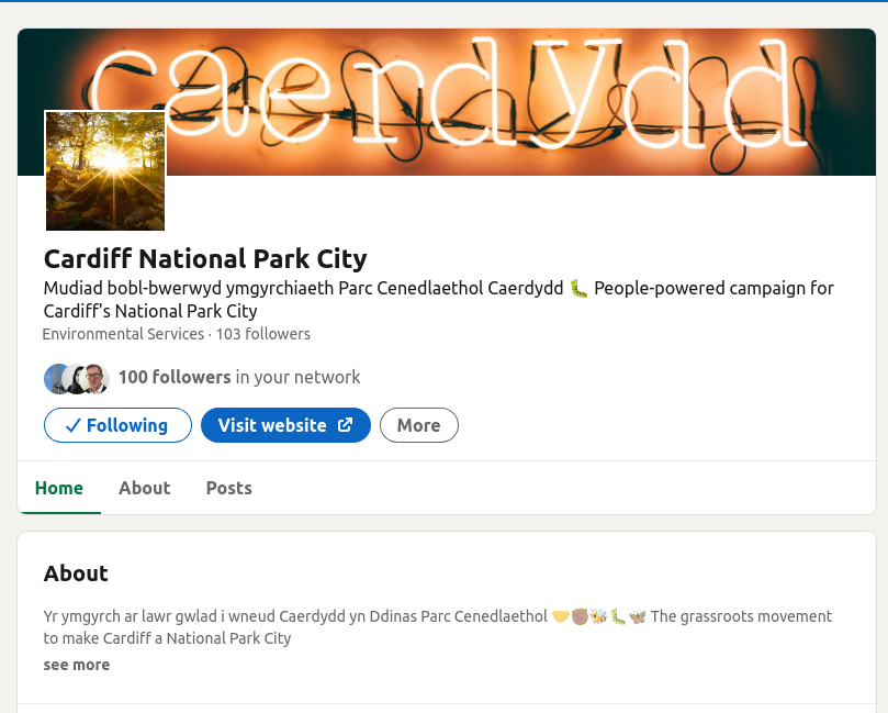 CardiffNPC's tweet photo. 100 o dilynwyr ar LinkedIn! Diolch i pawb 🙏 Cofiwch ychwanegu'ch enw i rhestr aelodaeth 👉 https://t.co/I4W3FXXksN

100 followers on LinkedIn! Thanks all 🙏 and remember to sign up as a member 👉 https://t.co/wYqRTvhQgn https://t.co/JWTdKB8D1Y