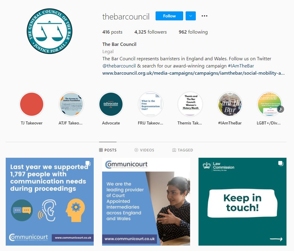 Communicourt's tweet photo. We are taking over @thebarcouncil Instagram account this week, we have got lots of great content planned so take a look: https://t.co/QxX4jVEtwb https://t.co/xKg9zw74wD