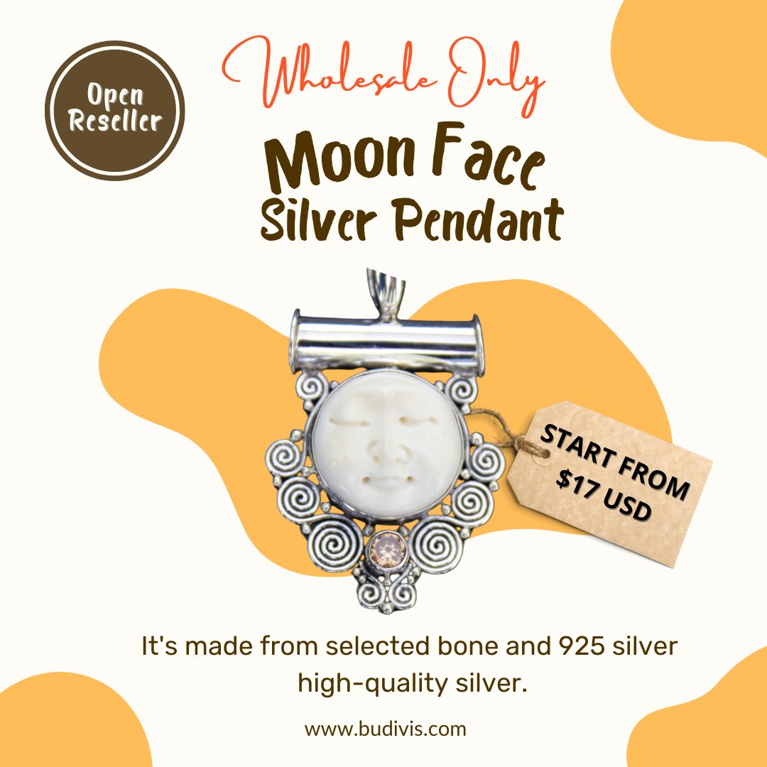 budivis's tweet image. Moon Face Jewelry

It's made from selected bone and 925 silver high-quality silver.

Get yours now! Just for wholesale only

Start from $17
budivis.com/landingpage/pa…

#moonstone #moonfaces #sterlingsilver #moonfacependant #925sterlingsilver #925silver #etsy #wholesale