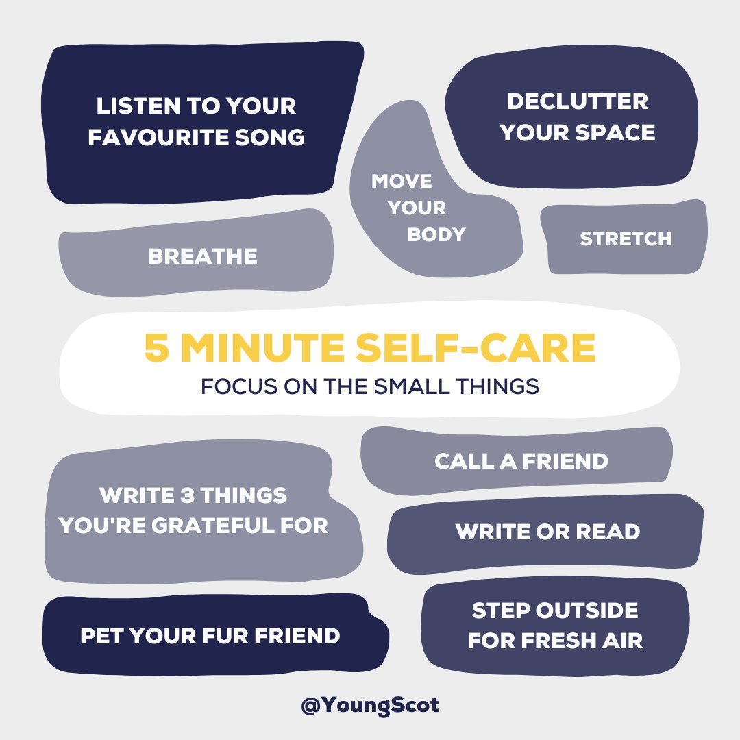 WDYouthLearning's tweet photo. Have you made time to look after your mental health on #MakeTimeTo day yet?
⏳There's still time!⏳  Here's some wee 5 minute self-care ideas from @YoungScot on their #MakeTimeTo day.

Find out more about the #AyeFeel project: https://t.co/7MismsZYrl https://t.co/gJ2tiXnitW