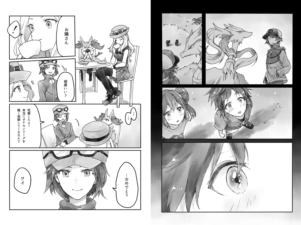 ページ数がかなり多いのでサンプルはpixivでご覧ください…!
書き下ろしの作品はサンムーン、剣盾です 