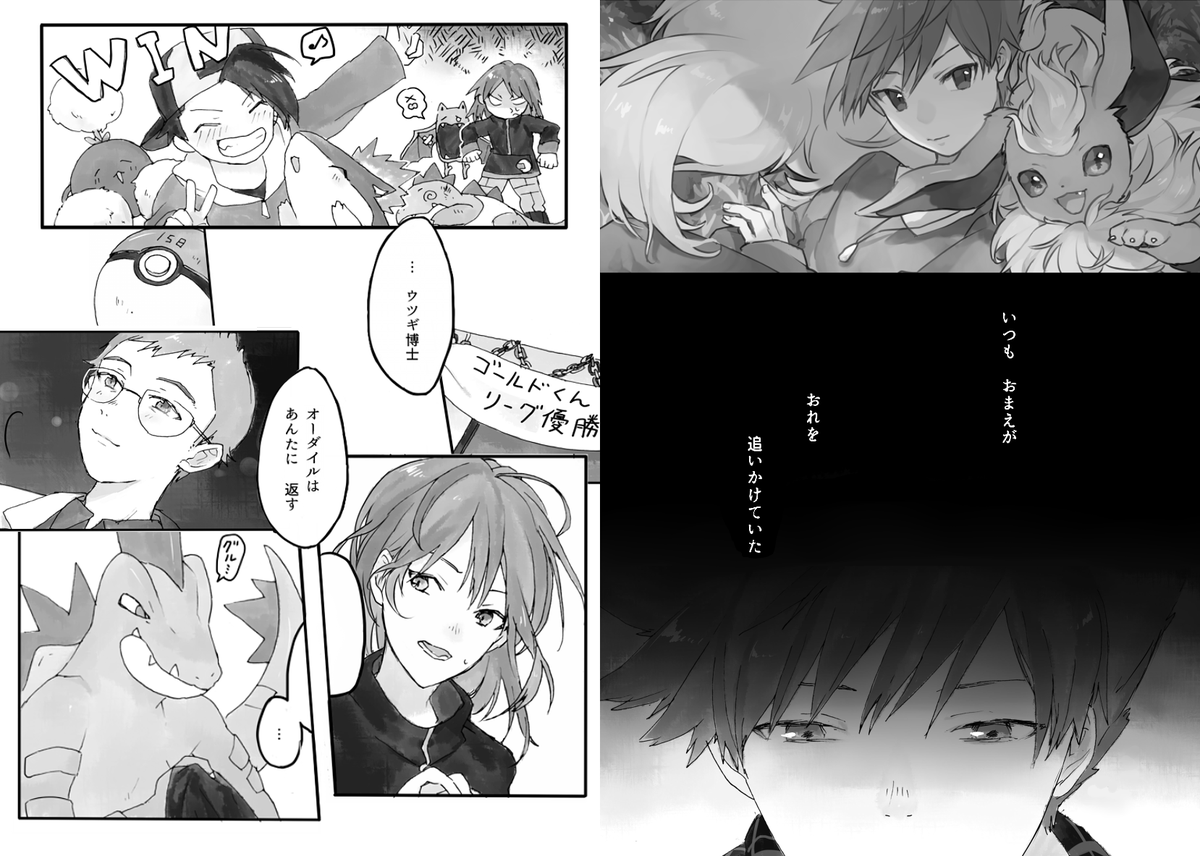 ページ数がかなり多いのでサンプルはpixivでご覧ください…!
書き下ろしの作品はサンムーン、剣盾です 