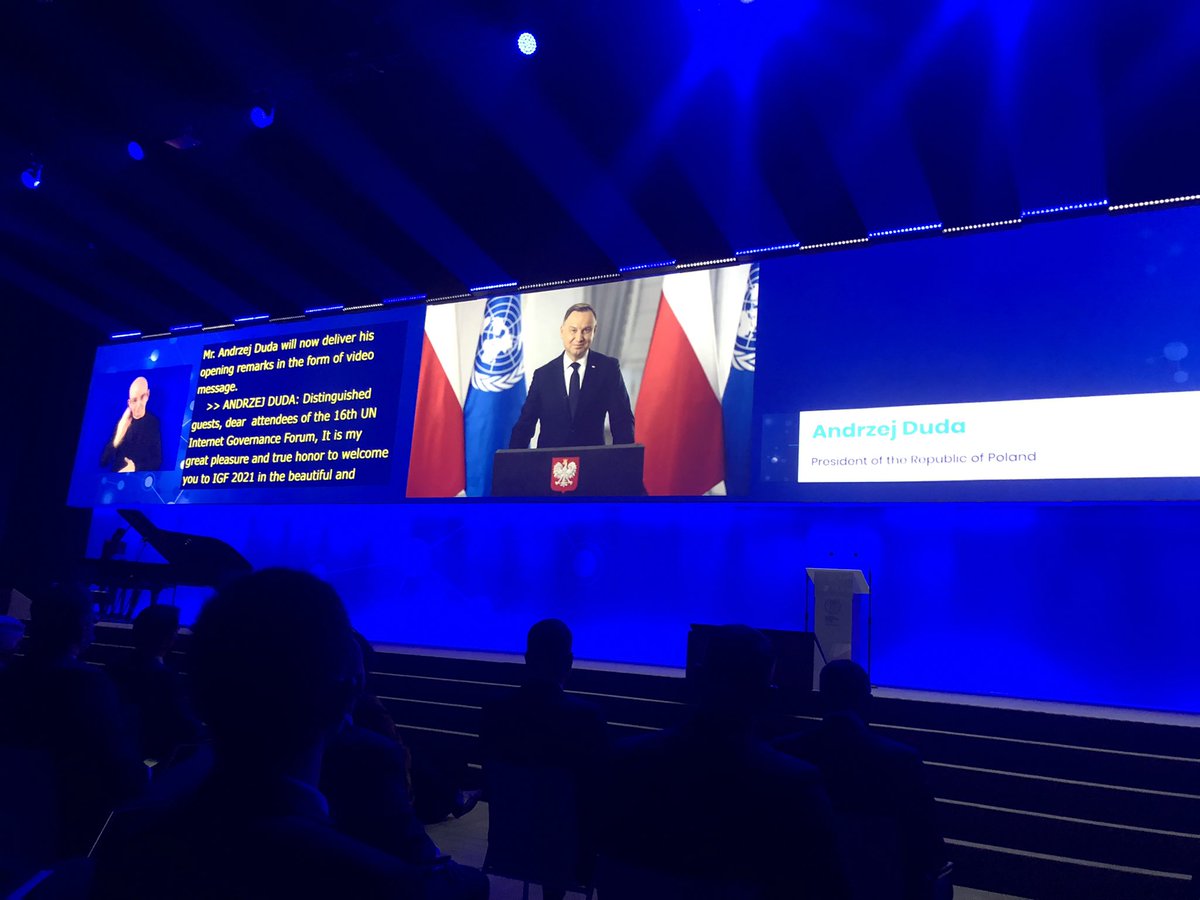 GurbanovaNargiz's tweet photo. Happy to take part at 16th Global Internet Governance Forum under @UN aegis in #Katowice. #IGF2021 is a great platform to discuss future of digital technologies. In 2012 #Azerbaijan hosted 7th #IGF2012 themed “Internet Governance for Sustainable Human, Economic &amp; Social Devt”. https://t.co/3MS8HfAuxq