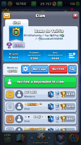 FamilyTrefle's tweet photo. Nouvelle saison qui commence 👊

Nous recrutons quelques joueurs si vous voulez tentez l'aventure avec nous, des tournois et event fun avec CP vous attendent🎉

📲 Go MP

Bonne chance à tous les clans français Ladder et GDC pour cette saison🍀😘 https://t.co/vGtxAg8DBc