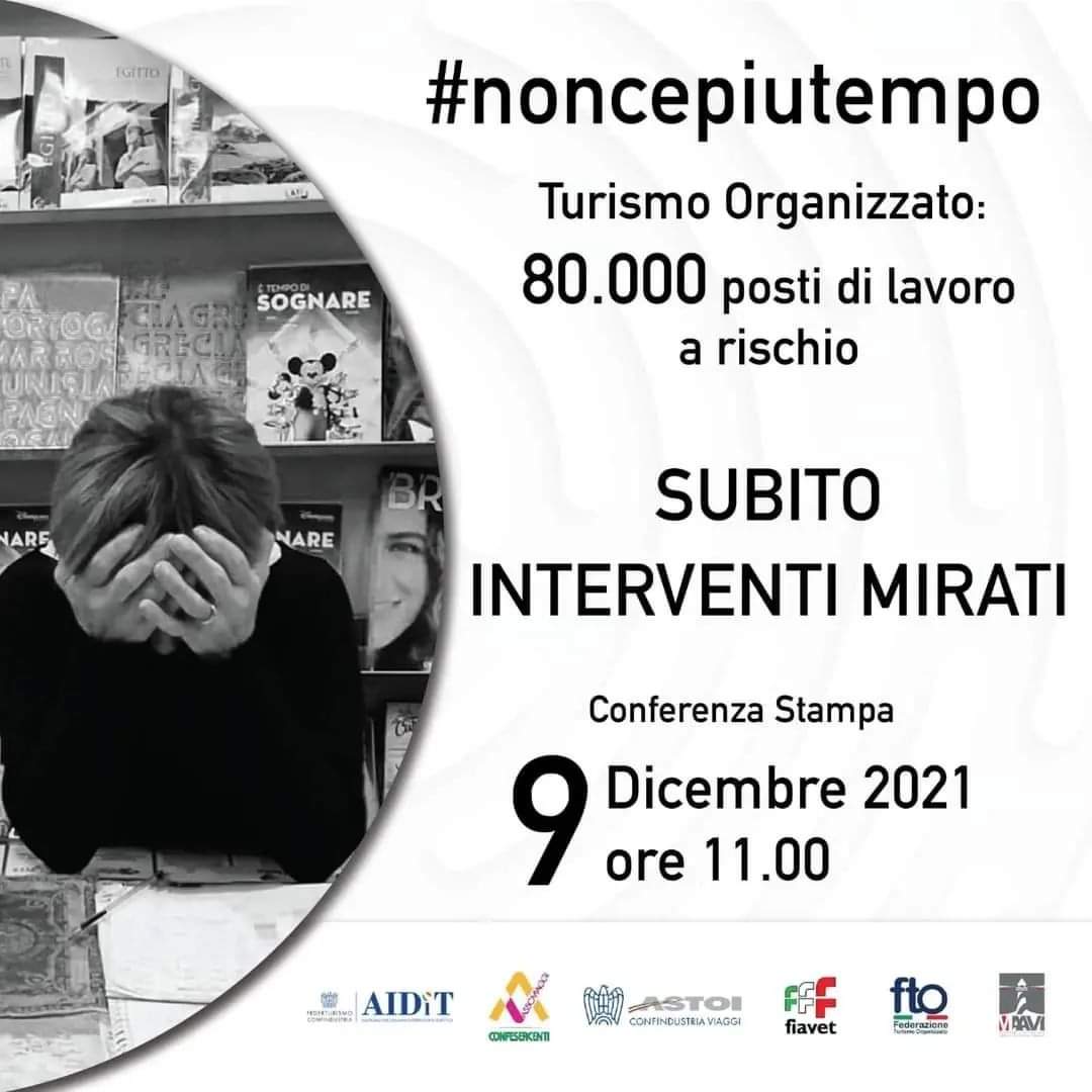 3ZZATRAVEL's tweet photo. - 2 #noncepiutempo
🔴 Senza aiuti immediati sono a rischio 80mila posti di lavoro, con una ricaduta pesantissima sull'occupazione femminile che nel turismo organizzato è del 70%.
Le Associazioni di categoria si incontrano il 9/12 per chiedere al Governo interventi mirati #subito. https://t.co/12CmDe5UHa