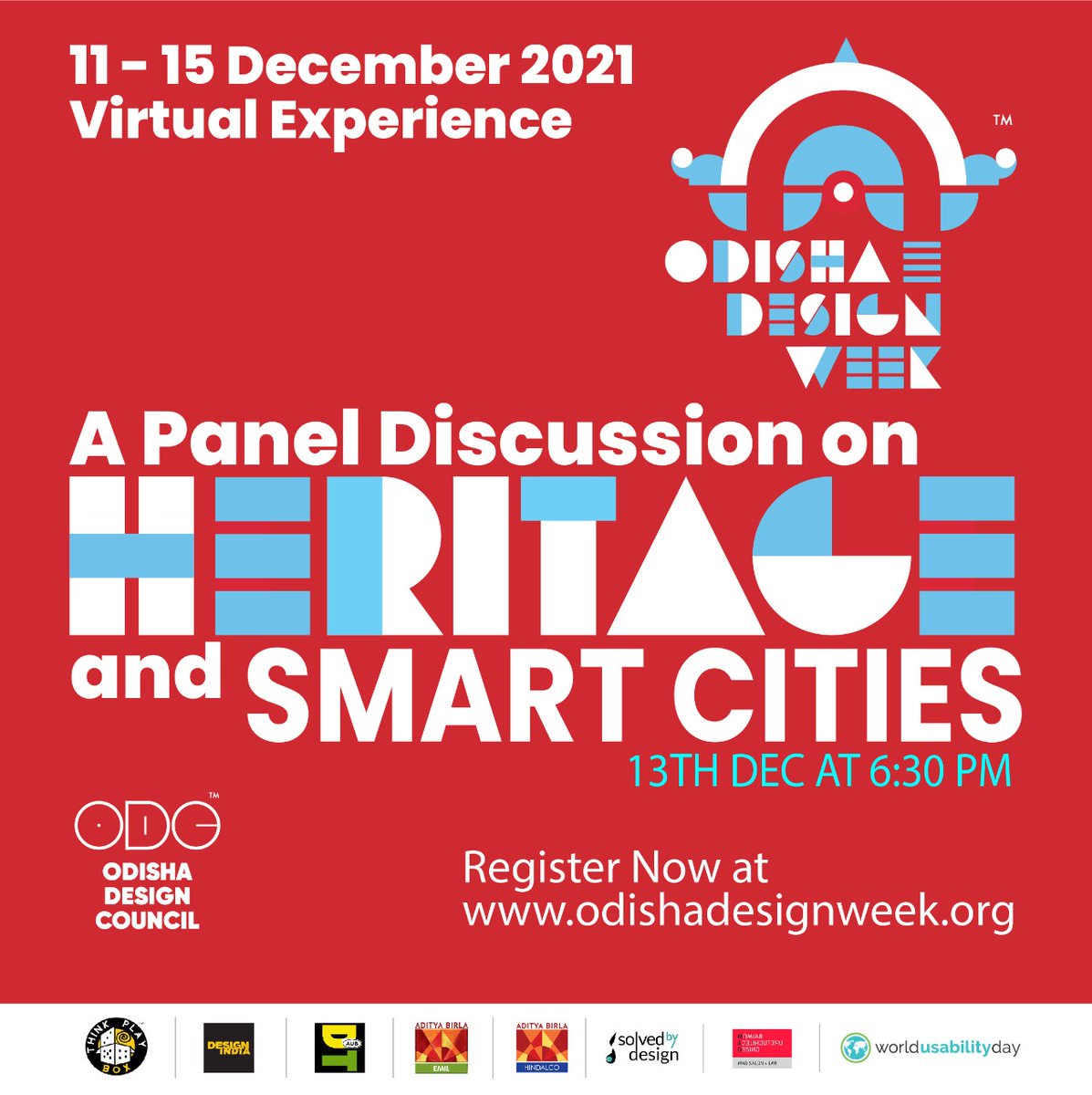 Don't Miss It!
Register here: 
…shadesignweek.odishadesigncouncil.com
@designprovidenc 
#design #designweek #odishadesignweek #Odisha #India #DesignTalk  #odw_2021 #SolvedBydeisgn #smartcities #heritage