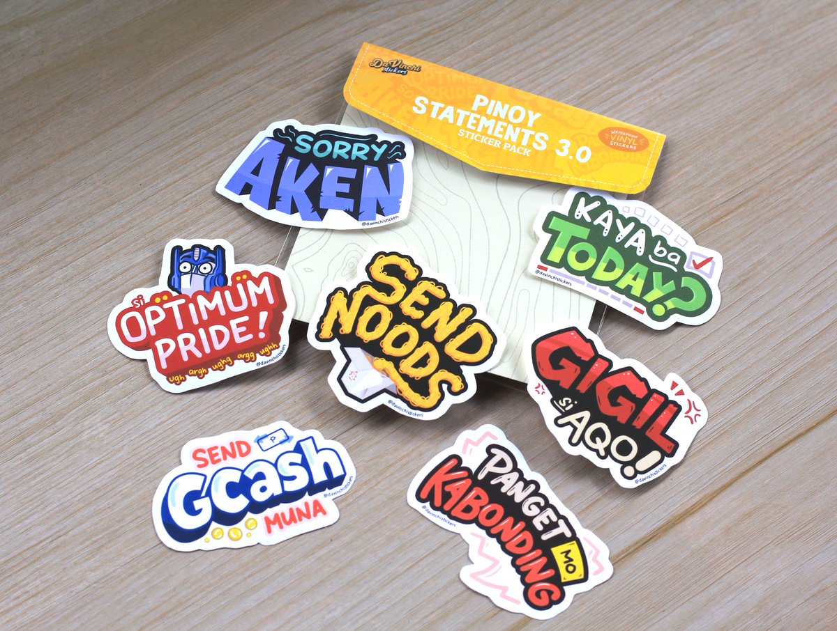 davinchisticker's tweet photo. Finding a perfect gift this Christmas? 🎄🎅 Complete your wishlist now and grab our latest sticker pack on Shopee! 💢 PINOY STATEMENTS 3.0 💢Available per piece and set https://t.co/h54NKXz6gq

#davinchistickers #pinoy #ShopeePH1212BigChristmasSale #ShopeePH1212 #stickers https://t.co/1iLHHQYxF8