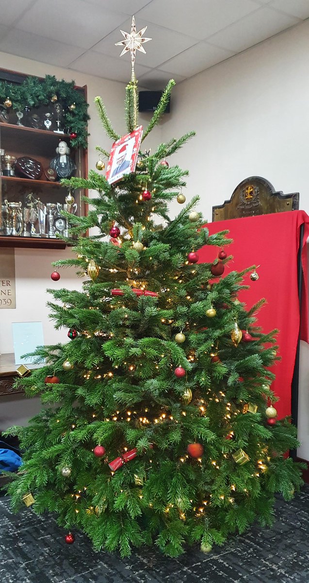 CryptSixth's tweet photo. The #CryptSixthForm Student Executive team have been busy decorating the common room and the Christmas tree in the Crush Hall finished with our traditional tree topper! #CryptChristmas https://t.co/b7xlHNe35X