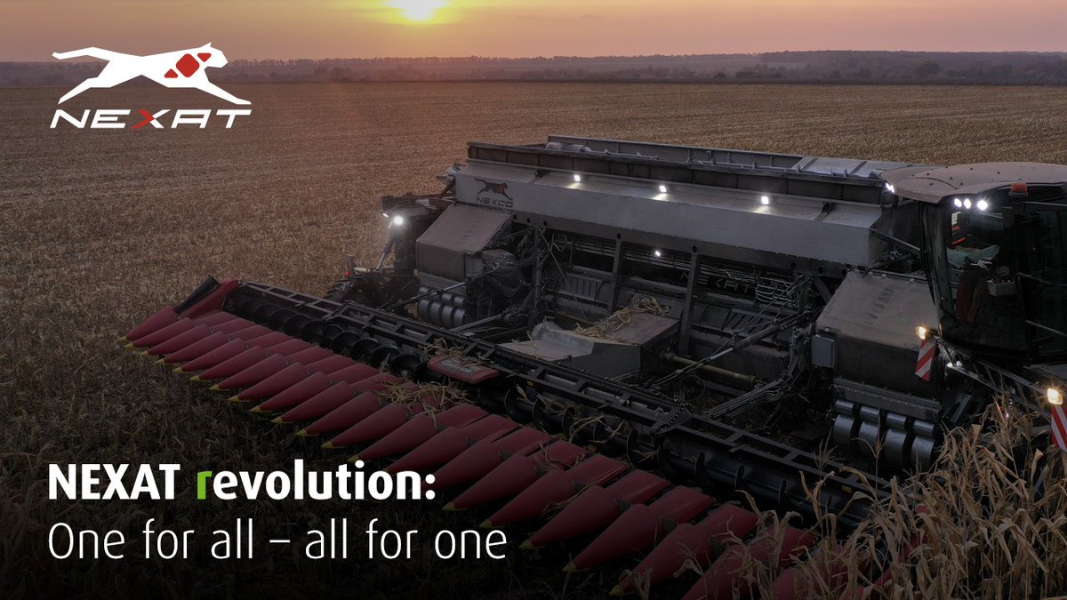 NexatSystem's tweet photo. After 5 years of development we are happy to present you the NEXAT.
For more information, visit our Website: https://t.co/IW0IAHZ0q7
#NEXAT #Agritechnica #CTF #NEXATrevolution #combine #agriculture #farming https://t.co/3QKf9p9yoz