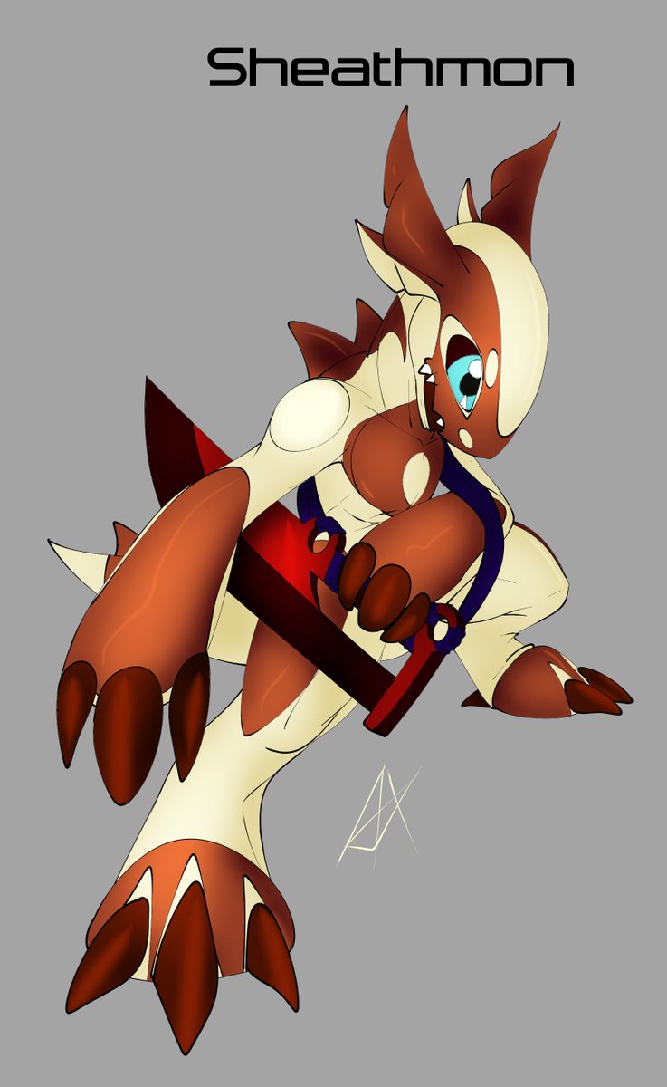 VantonDraws's tweet photo. more #digicember my way, this time with reference book styled art of my #fakemon lightly toasted orca dinosaur, Sheathmon! feels good to have full art of this guy, been working on the details for a while. more info in replies when I get to it. https://t.co/jmZBh3yETV