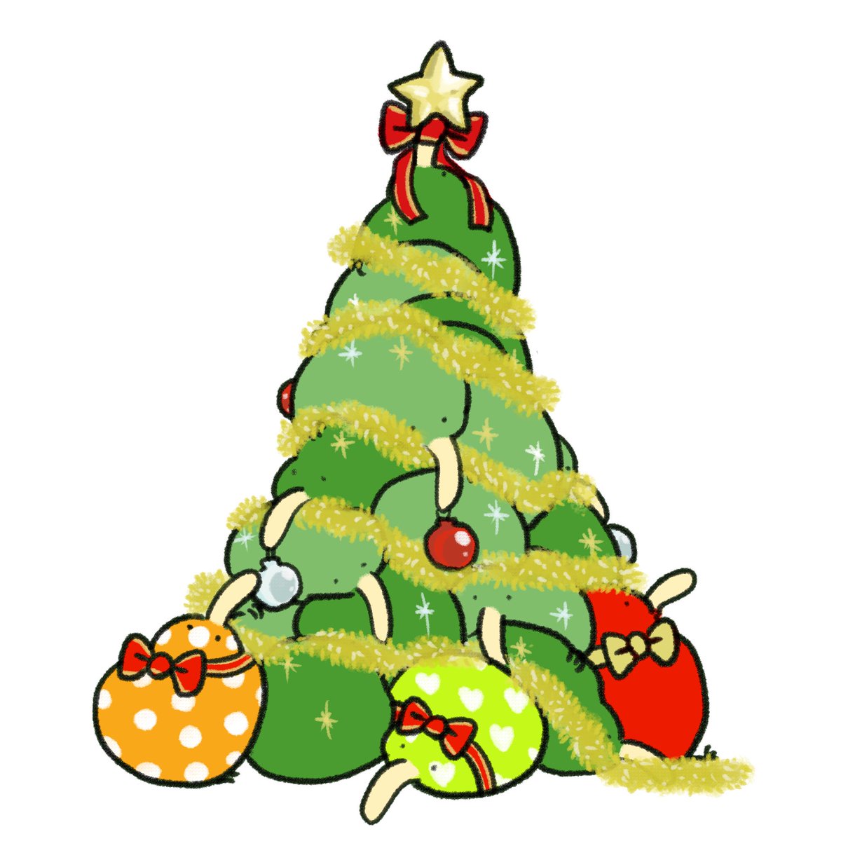 「#クリスマスツリーの日 」|きう山🥝新スタンプ発売🕺のイラスト