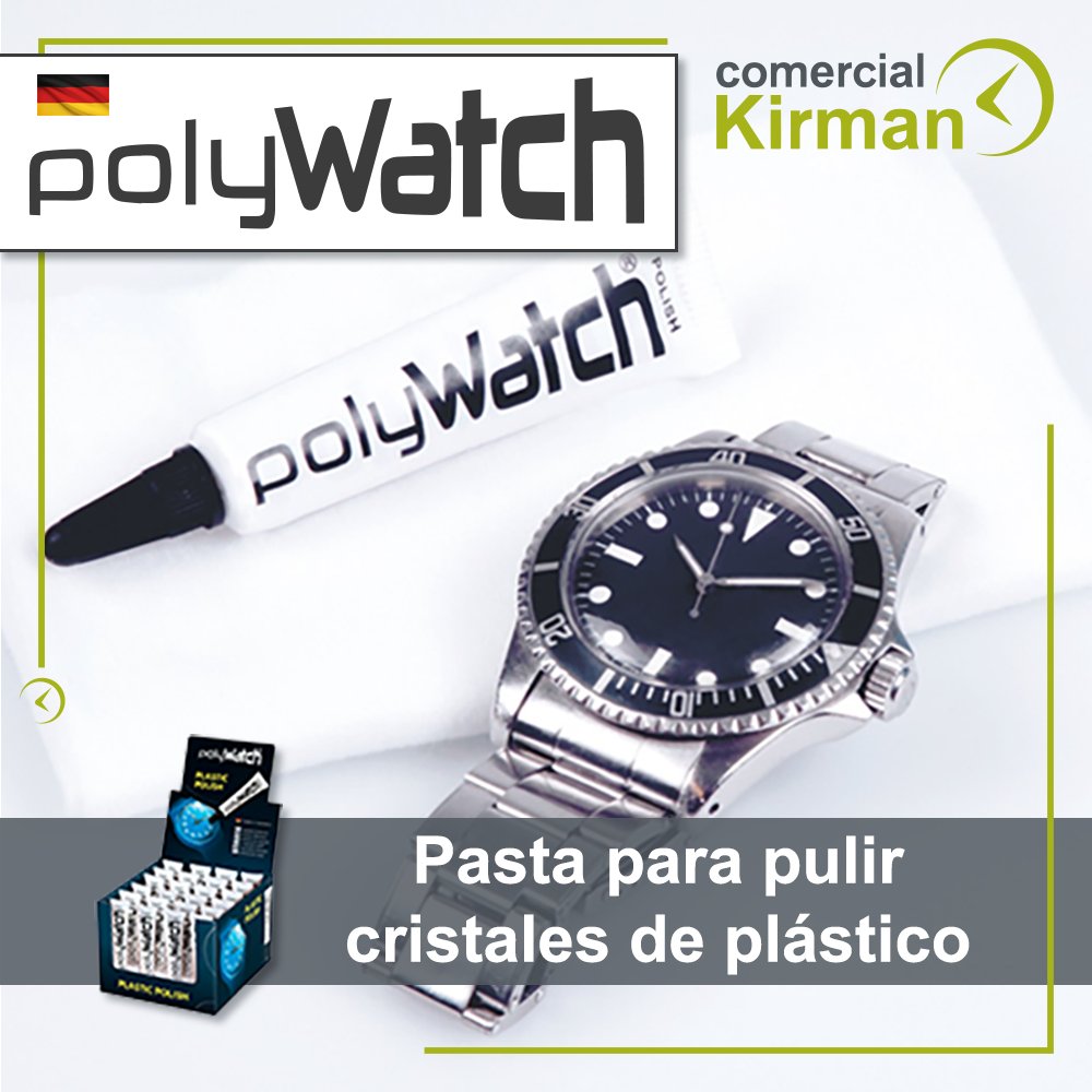 ComercialKirman's tweet image. Pasta para pulir cristales de plástico Polywatch: elimina y repara las pequeñas y medianas rayaduras.

tienda.kirman.com/PASTA-PARA-PUL…

#polywatch #timetoshine #watchprotector #watch #smartwatch #watchmaker