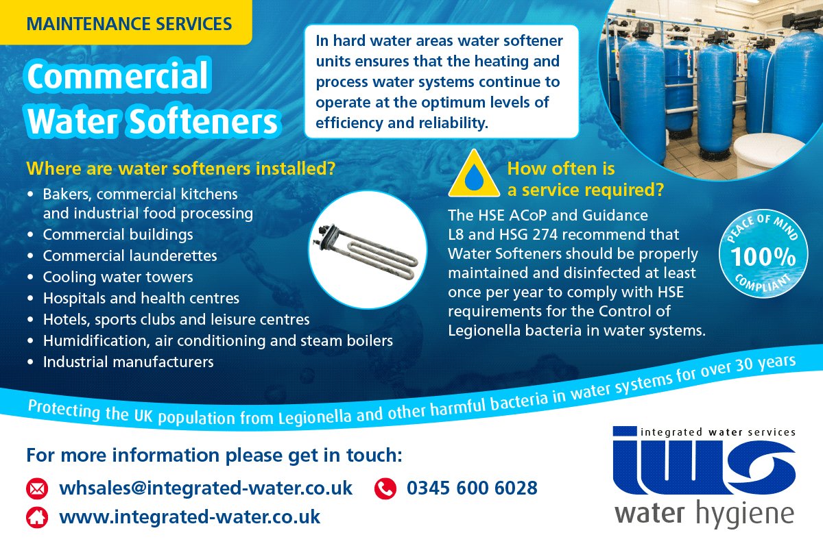 💧 Commercial Water Softeners 💧 Is your softener working to its full potential? Has it been serviced in the last 12 months? For more information or to book your service, please get in touch. #watersoftener #legionella